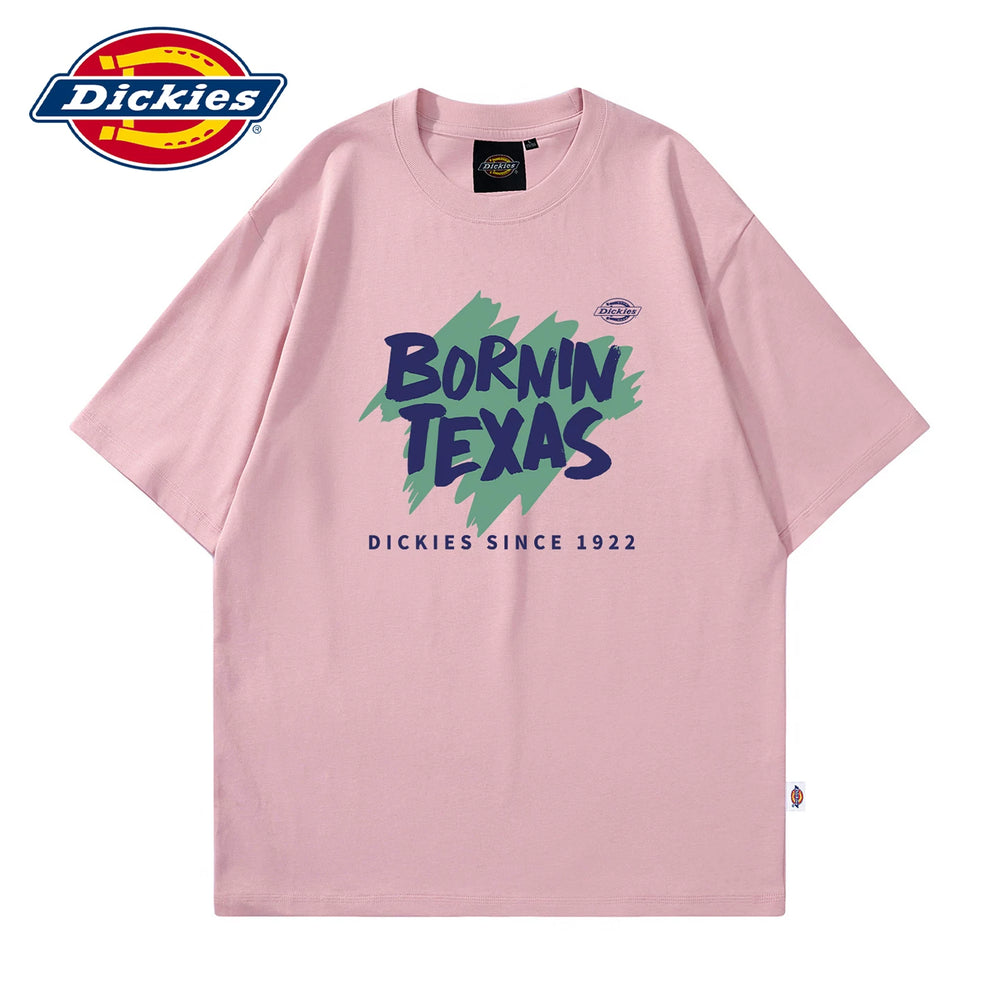Dickies Cool American New Printed Short Sleeve Summer Men's Soft Thin Half Sleeve T-shirt Loose T-shirt Y