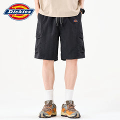 Dickies new straight leg five quarter pants for men's summer loose thin drawstring workwear casual shorts Y
