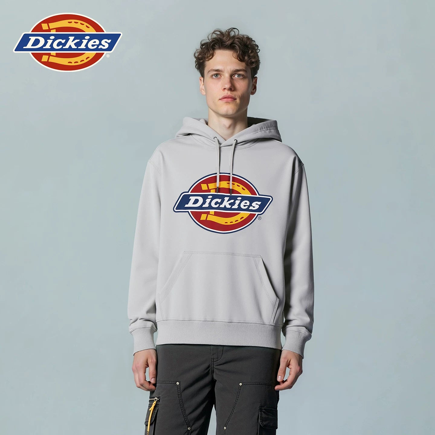 Dickies Emperor Cool 26 Spring and Autumn Classic Three Color Big LOGO Hoodie with looped fabric print hoodie for couples J
