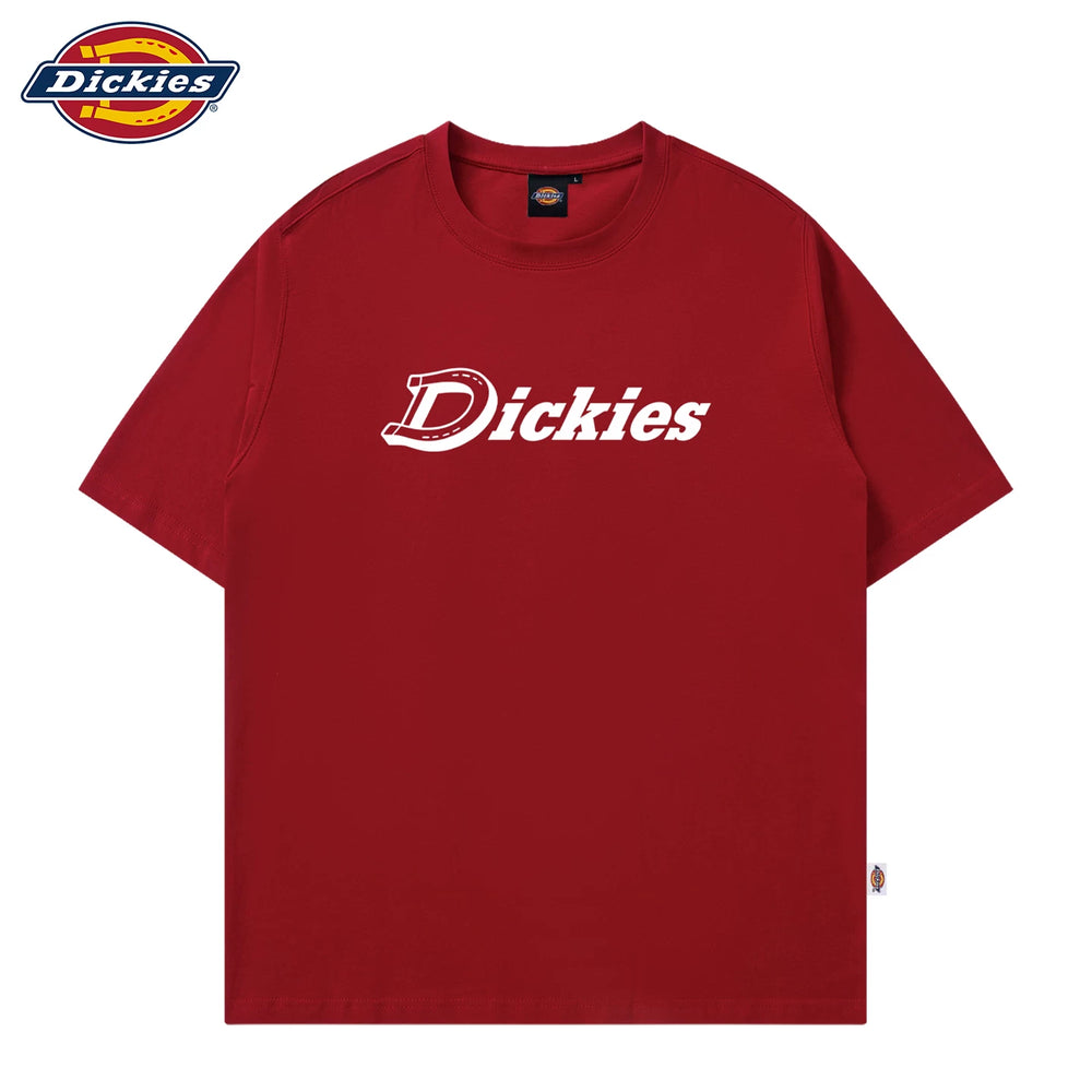 Dickies official short sleeved T-shirt for couples in summer, new American fashion brand pure cotton loose half sleeved top