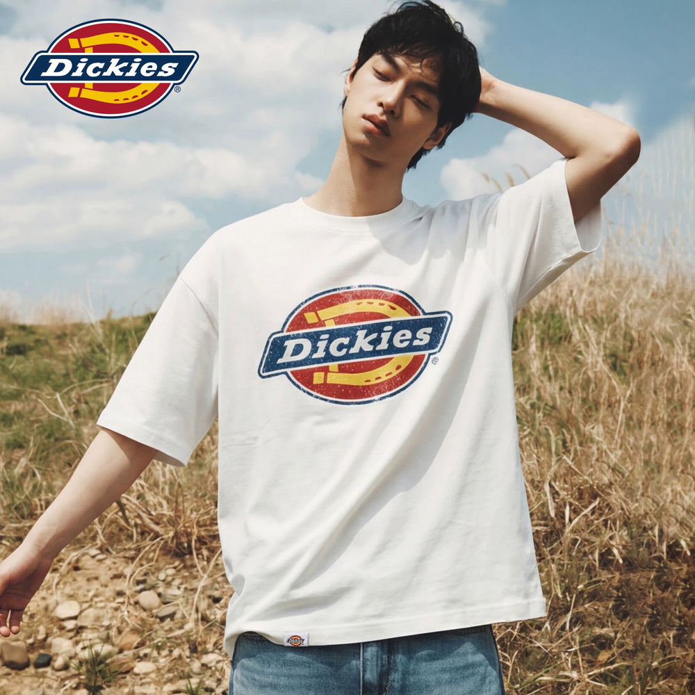 Dickies Emperor Cool Suitable Short Sleeve Men's New Trendy Brand American Fashion Pure Cotton T-shirt Printed Simple Casual Half Sleeve M