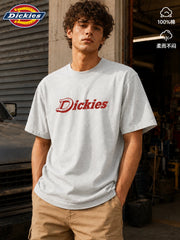 Dickies official short sleeved T-shirt for couples in summer, new American fashion brand pure cotton loose half sleeved top