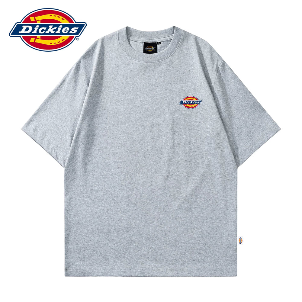 Dickies is suitable for making old LOGO short sleeved T-shirts, thin styles, summer new styles, men's round neck T-shirts, five quarter sleeves, Y