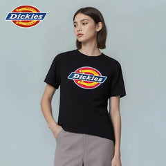 Dickies Cool Autumn Horseshoe Logo High Density Printing Classic Tri Color Quick Drying Short Sleeve T-shirt for Men and Women J