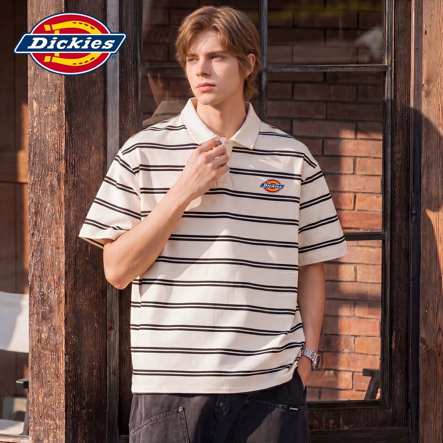 Dickies Emperor Cool Suitable Short Sleeve Polo Shirt Men's Summer Classic Logo Loose Collar Thin T-shirt on Clothes Y