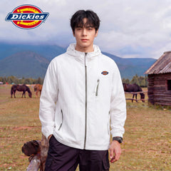 Dickies Cool Summer New Sunscreen Clothes for Men, Loose, Breathable, Simple Zipper Hooded Trendy Brand Top Y