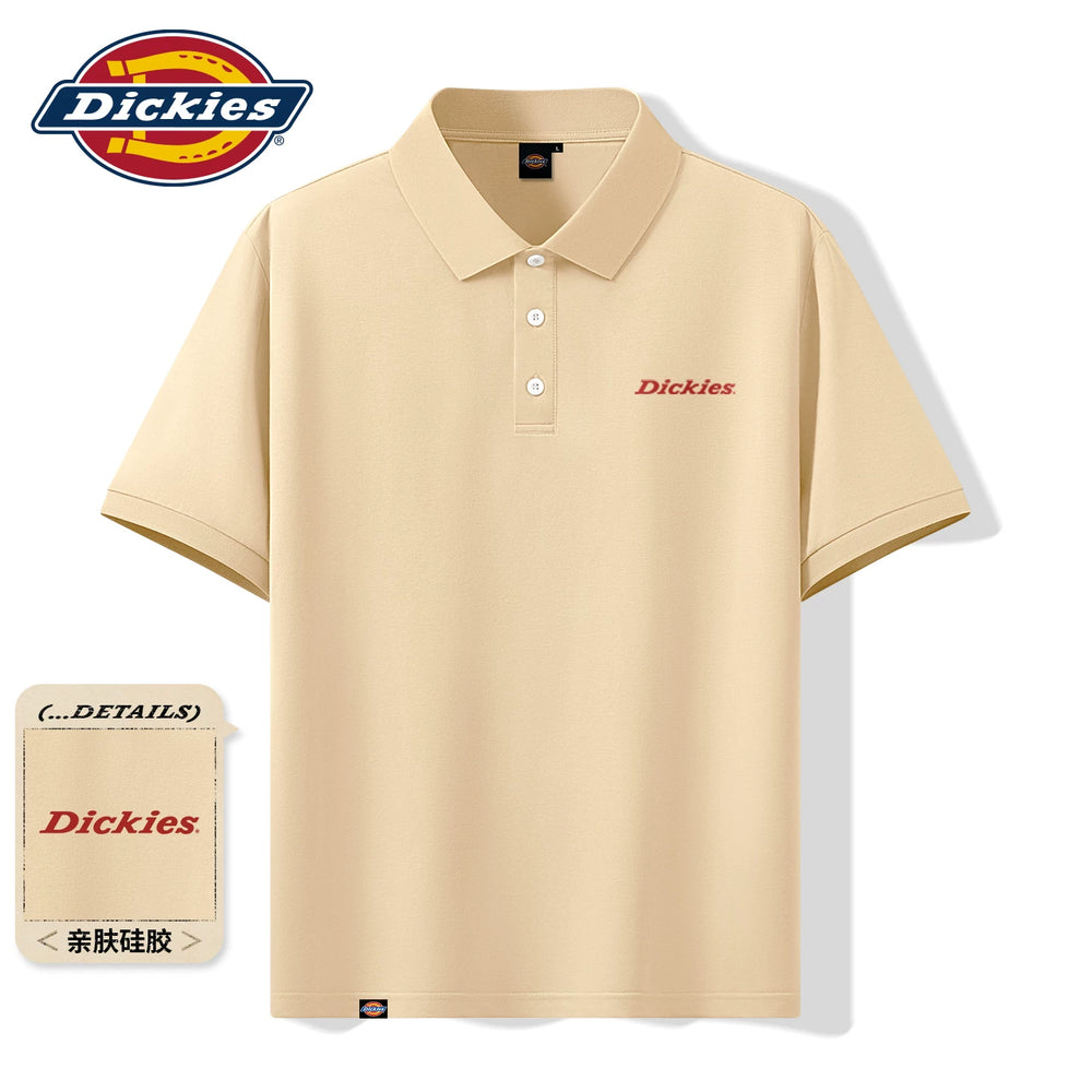 Dickies Mulberry Silk Polo Shirt Men's 26 New Summer High End Collar Short Sleeve Ice Silk Breathable Collar T-shirt A