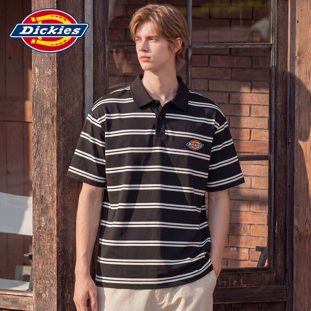 Dickies Emperor Cool Suitable Short Sleeve Polo Shirt Men's Summer Classic Logo Loose Collar Thin T-shirt on Clothes Y