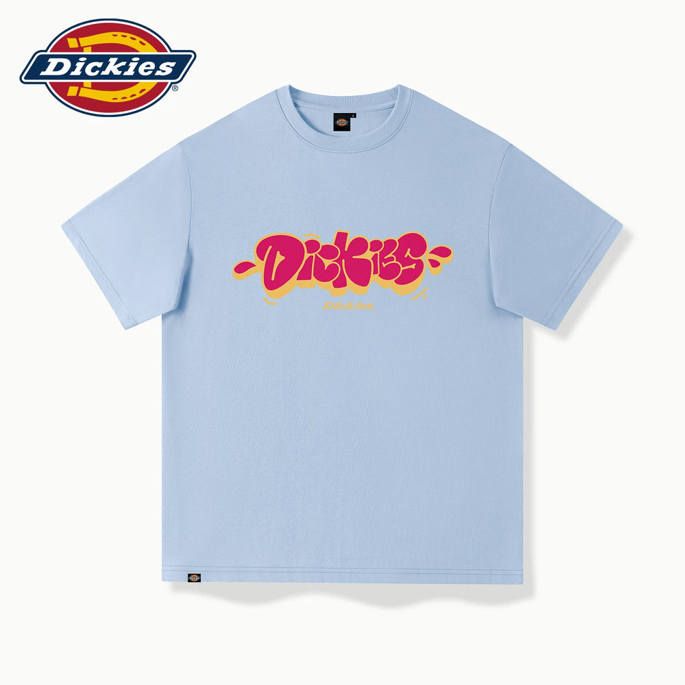 Dickies short sleeved t-shirt men's 2026 summer new loose 220G heavyweight pure cotton half sleeved couple's summer outfit A