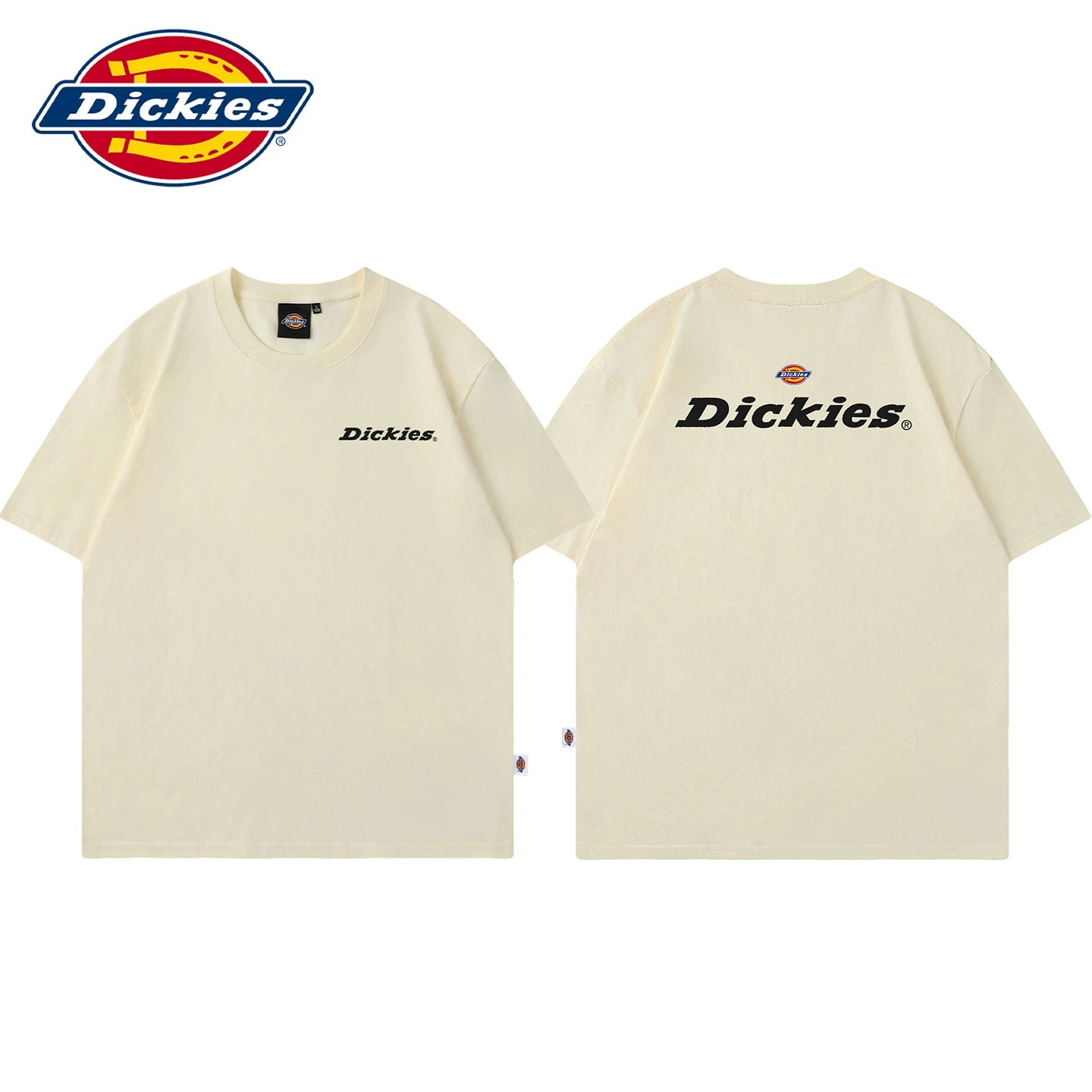 Dickies Cool Summer Letter Printed Design Short Sleeve T-shirt Men's New Round Neck Thin Top Y