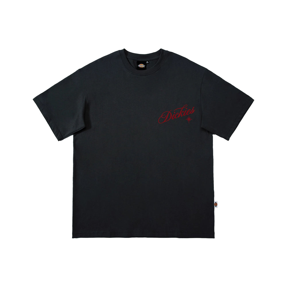 Dickies Cool Trendy Brand Heavy Short Sleeve T-shirt for Men in Summer, Pure Cotton Round Neck Loose Casual Half Sleeve Top M