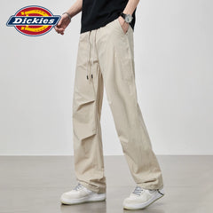 Dickies Emperor Cool Bending Knife Wrinkle Casual Pants for Men in Summer, Thin, Trendy, Loose, Straight, Wide Leg, Long Pants M