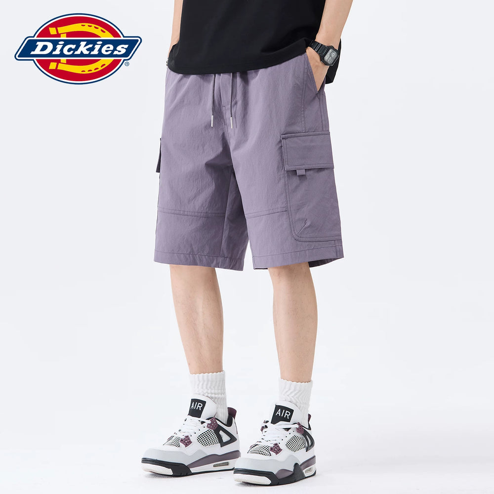 Dickies Emperor Cool Suitable American Summer Casual Multi Pocket Men's Drawstring Thin Loose Straight Leg Shorts Y