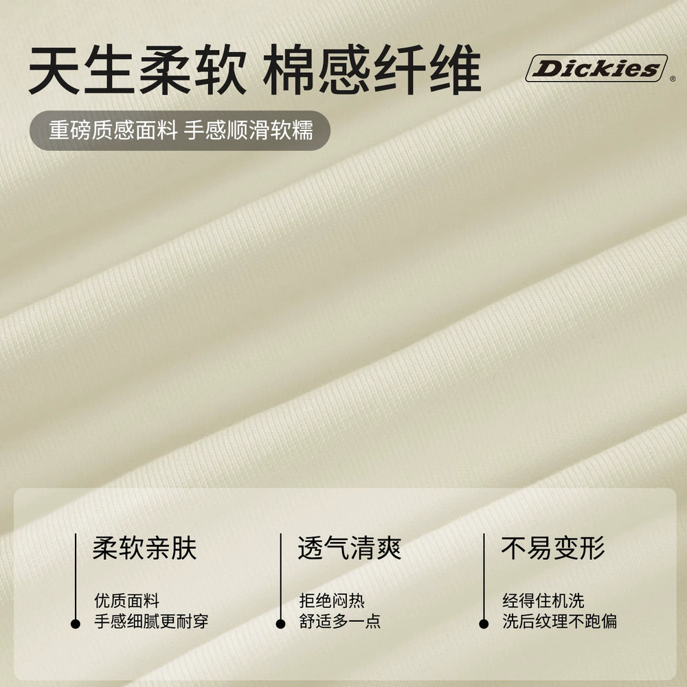 Dickies Classic American Letter Printed Short sleeved T-shirt for Men in Summer, Thin and Breathable Upper Clothing Y