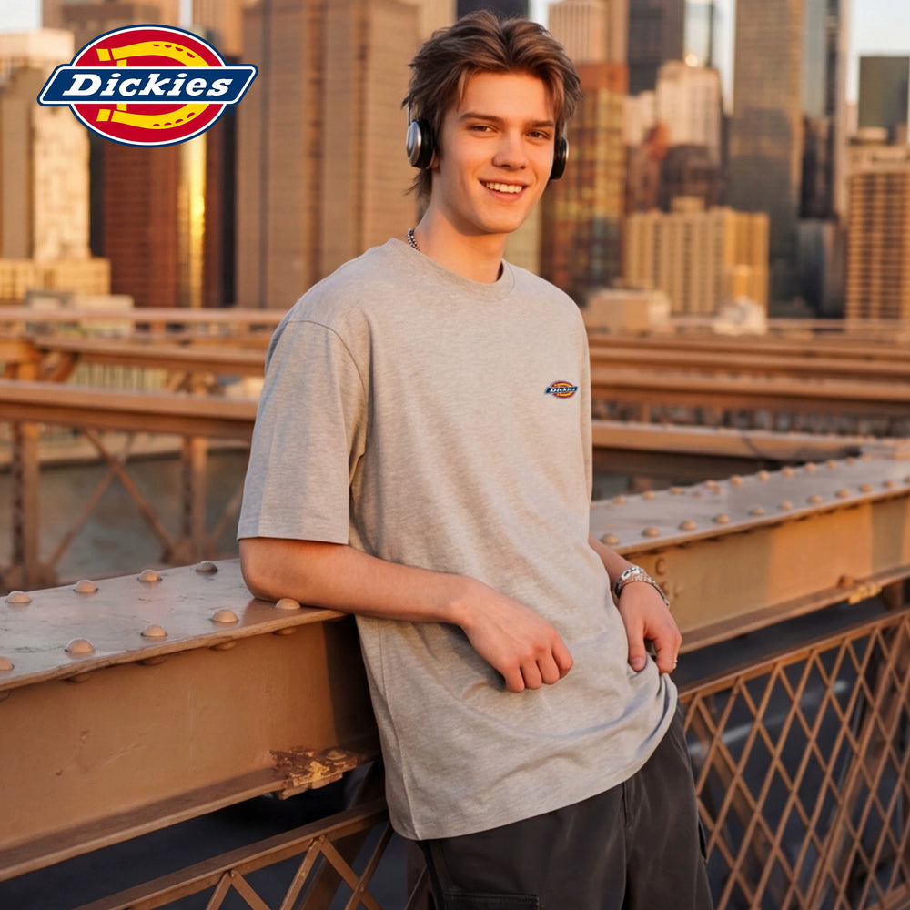Dickies Emperor Cool Suitable American Heavy duty Short sleeved T-shirt for Men's Summer Pure Cotton Couple Casual Loose Half Sleeve Top M