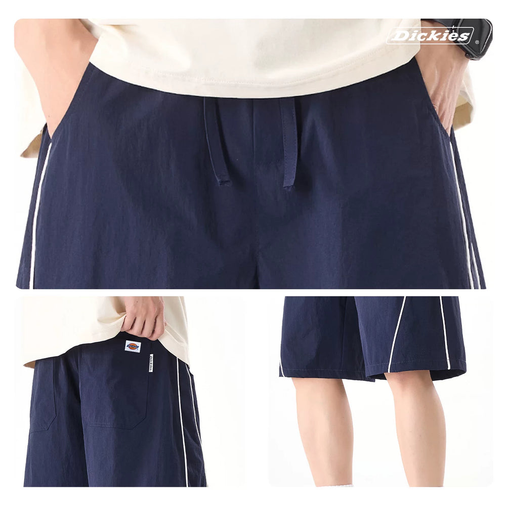 Dickies Emperor Cool Thin Summer New Style Drawstring Design Casual Shorts Men's Loose Straight Pentagram Pants Y