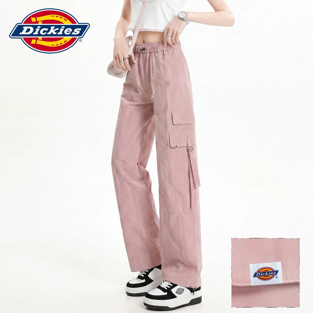 Dickies Emperor Cool Suitable American Mountaineering Sunscreen Work Clothes Casual Pants Women's Summer Elastic Waist Multi Pocket Straight Leg Pants Y