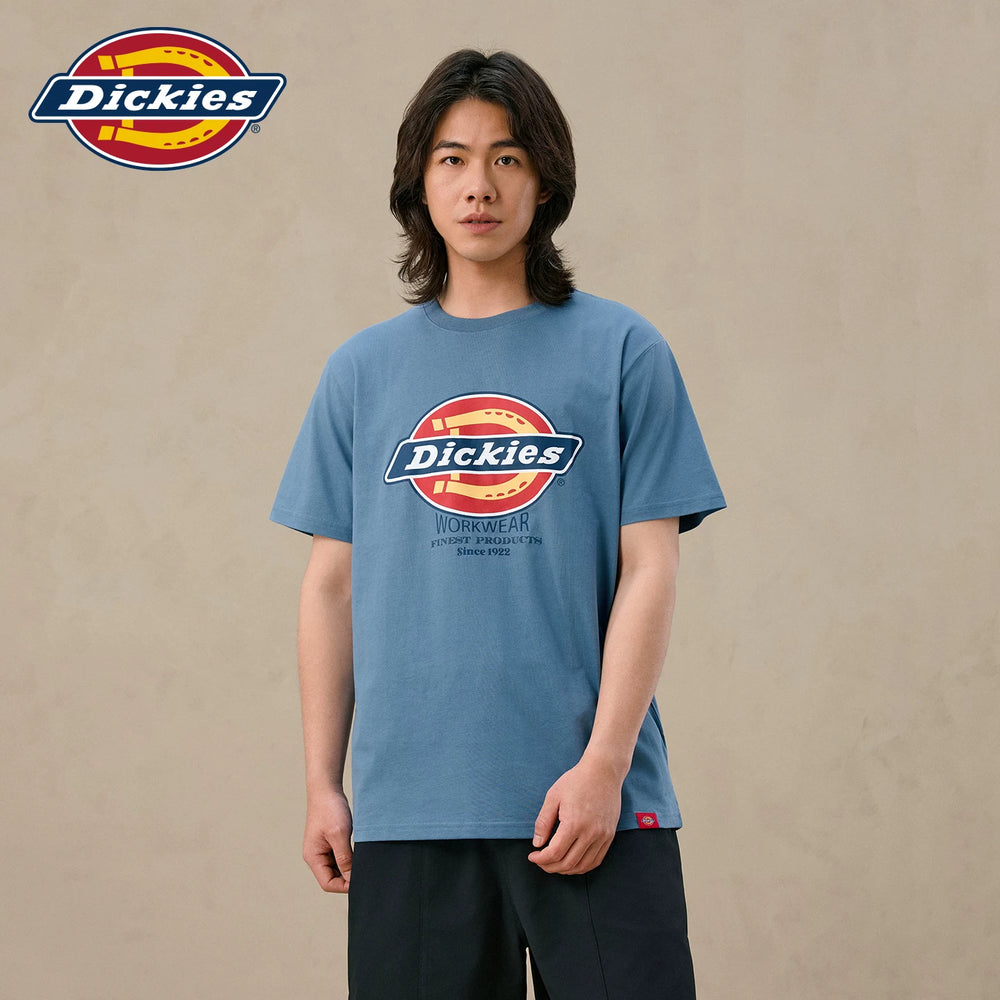 Dickies Cool 26 Spring/Summer New Product Large Logo Printed Cotton Comfortable Round Neck Short Sleeve T-shirt Men's Style J