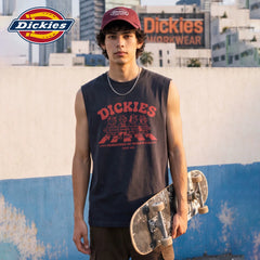 Dickies Emperor Cool Suitable American Children's Fun Cartoon Printed Shoulder Tank Top Men's Summer Cotton Loose Sleeveless Top M