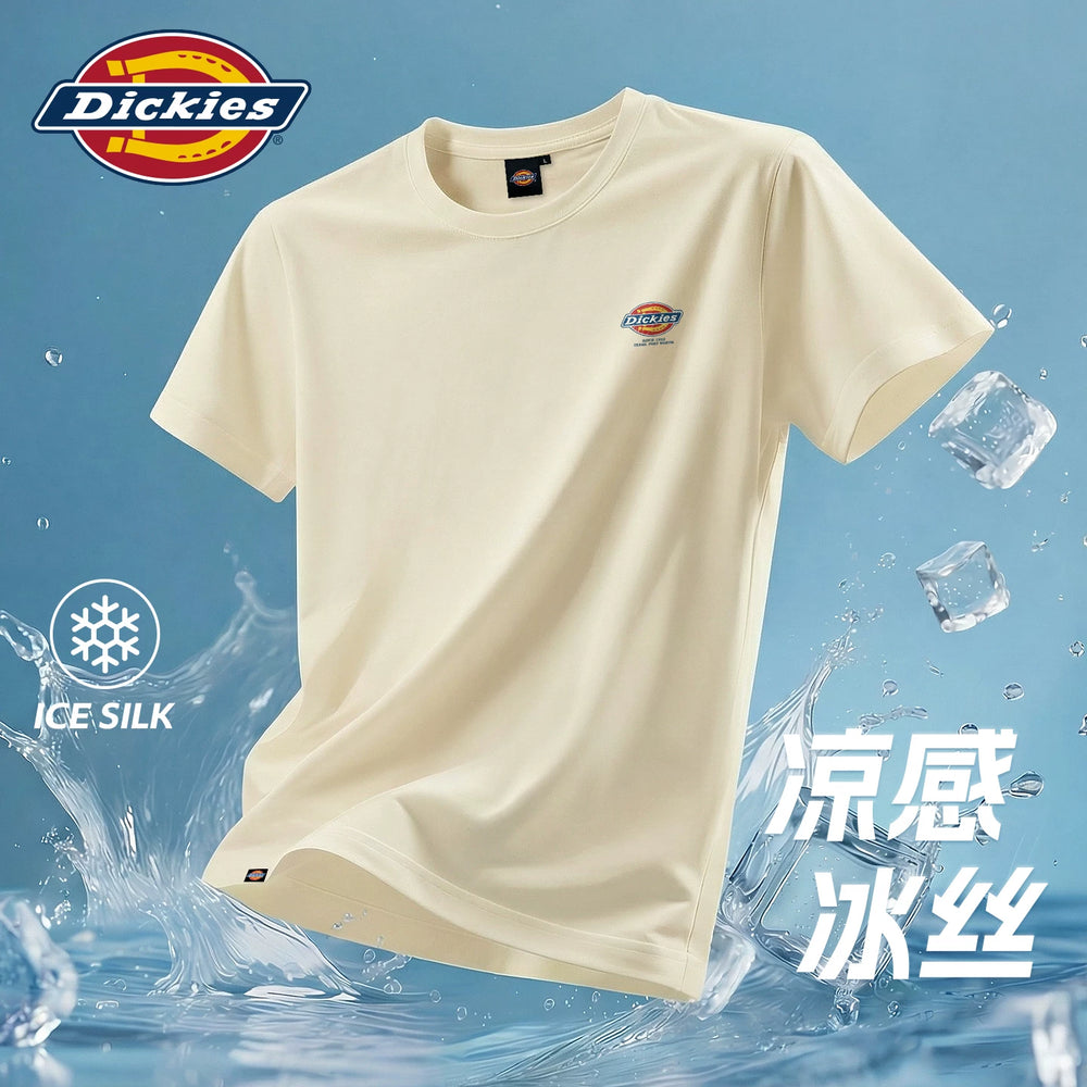 Dickies Men's Short sleeved T-shirt Lightweight 2026 New Sport Quick drying Sweat absorbing Breathable Cool Feeling Ice Silk Half Sleeve A