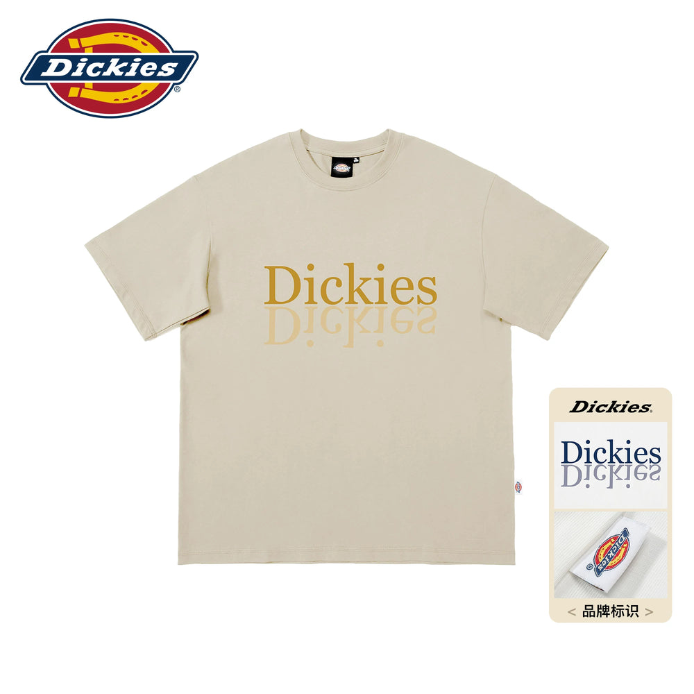 Dickies Emperor Cool Suitable Double layered Color Overlapping Short sleeved T-shirt Men's Summer Cotton Loose Round Neck Half Sleeve Top M