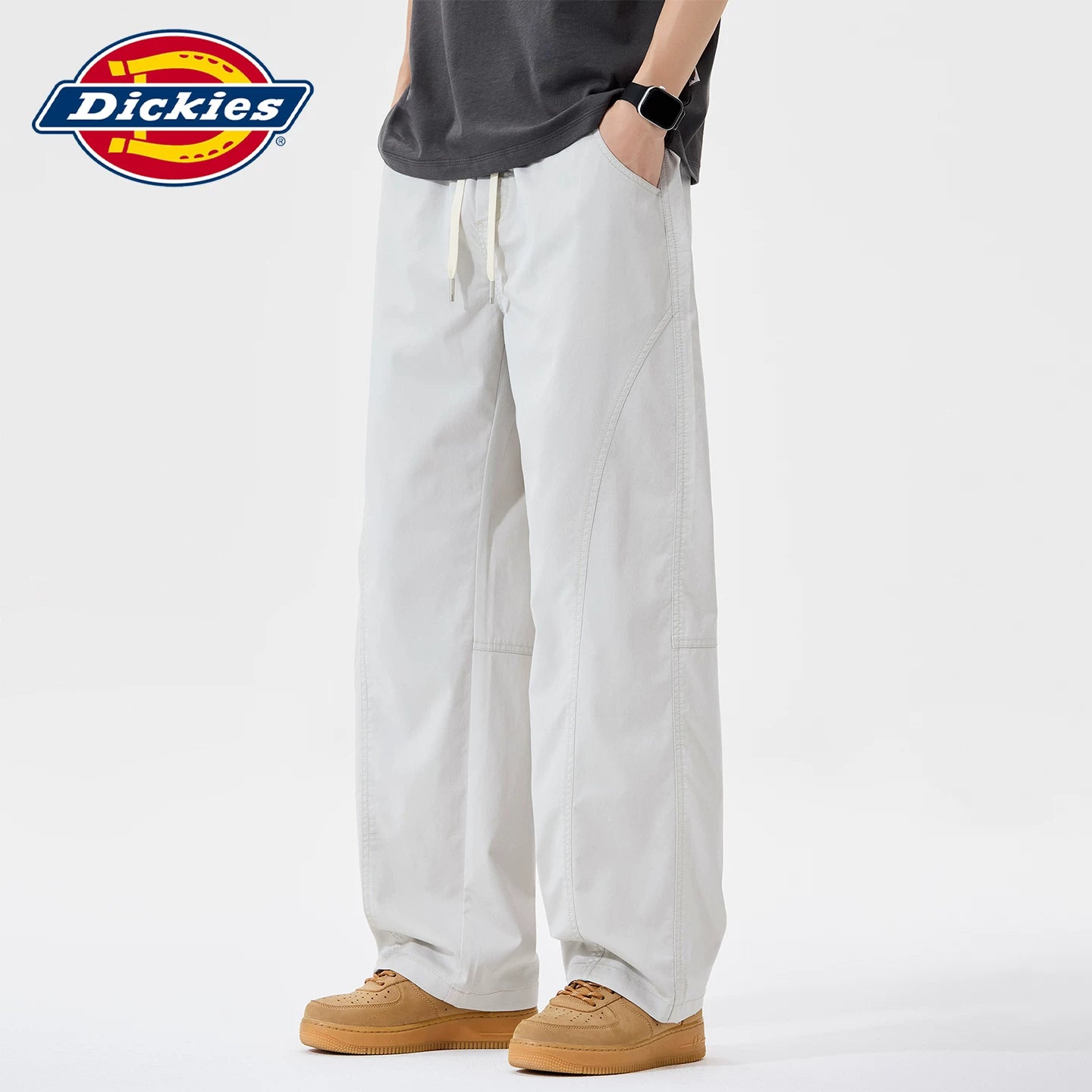 Diesel thin Dickies new style drawstring woven pants for men's summer straight leg casual pants Y