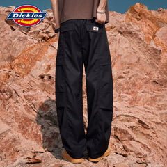 Dickies Cool Bending Knife Casual Pants for Boys, American High Street Wide Leg workwear Pants, Loose Straight Pants, M
