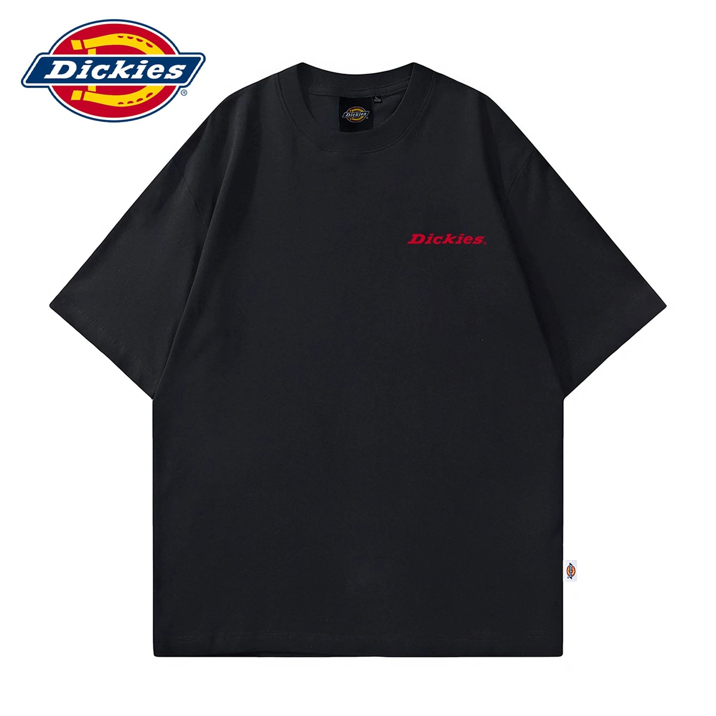 Dickies Classic American Letter Printed Short sleeved T-shirt for Men in Summer, Thin and Breathable Upper Clothing Y