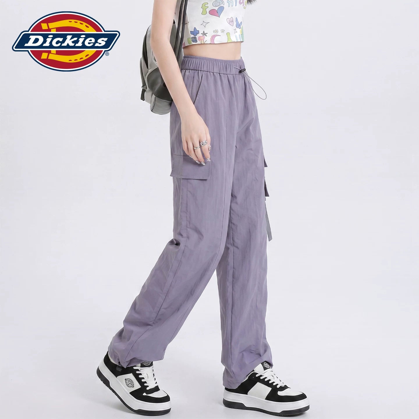 Dickies Emperor Cool Suitable American Mountaineering Sunscreen Work Clothes Casual Pants Women's Summer Elastic Waist Multi Pocket Straight Leg Pants Y