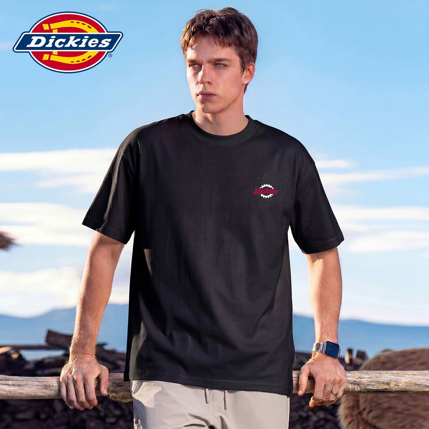 Dickies Cool Summer American Printed T-shirt for Casual Men 2026 New T-shirt Soft Short Sleeve Y