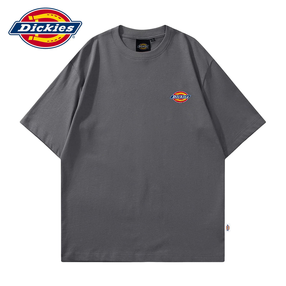 Dickies is suitable for making old LOGO short sleeved T-shirts, thin styles, summer new styles, men's round neck T-shirts, five quarter sleeves, Y