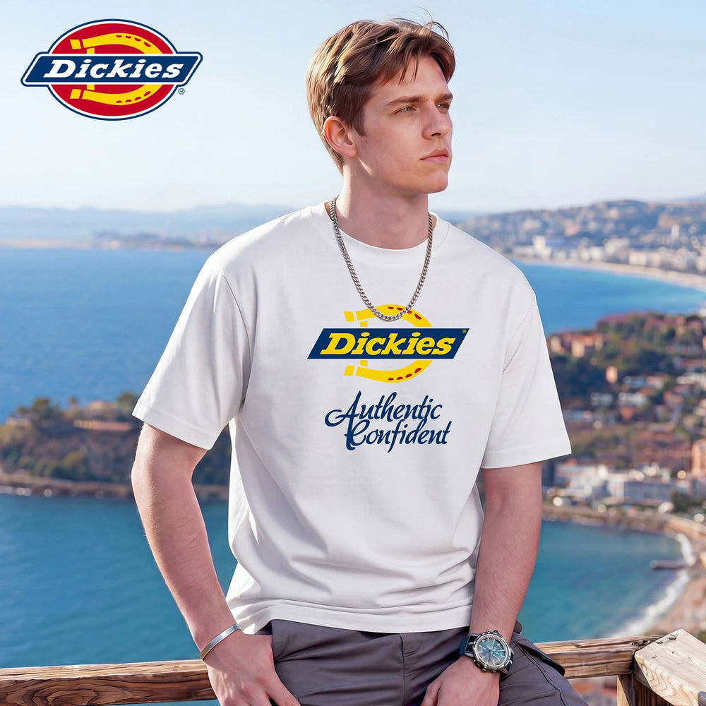 Dickies Cool Summer Soft New Short Sleeve T-shirt Men's Thin Printed Casual Half Sleeve T-shirt Y