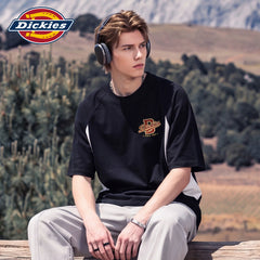 Dickies Cool Solona Cool Short sleeved T-shirt for Men's Summer American Splicing Loose Casual Top M