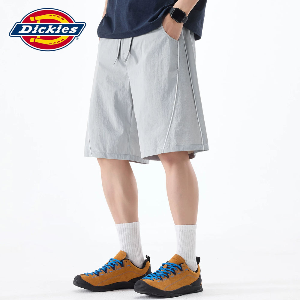 Dickies Emperor Cool Thin Summer New Style Drawstring Design Casual Shorts Men's Loose Straight Pentagram Pants Y