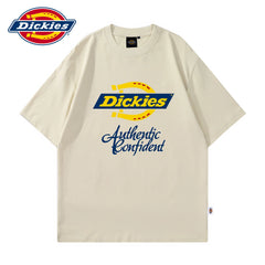 Dickies Cool Summer T-shirt New Short Sleeve American Printed Half Sleeve Shirt Men's Round Neck Thin T-shirt Y