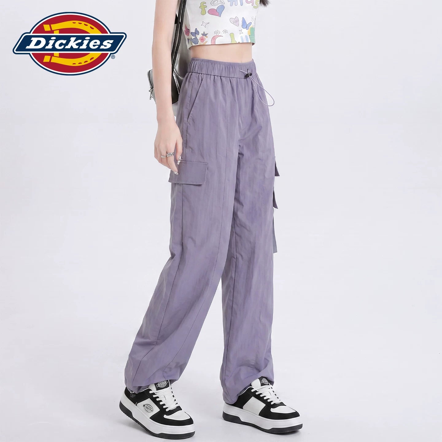 Dickies Emperor Cool Suitable American Mountaineering Sunscreen Work Clothes Casual Pants Women's Summer Elastic Waist Multi Pocket Straight Leg Pants Y