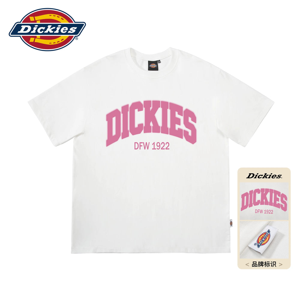 Dickies Cool American Trendy Brand Casual Short sleeved T-shirt for Men's Summer Round Neck Hooded Loose Half Sleeve Top M