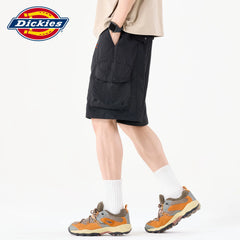 Dickies new straight leg five quarter pants for men's summer loose thin drawstring workwear casual shorts Y