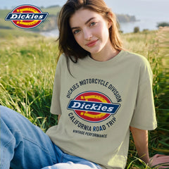 Dickies Emperor Cool Suitable Army Green Short sleeved T-shirt for Women 2026 Simple Style Comfortable and Versatile Loose Round Neck Top m