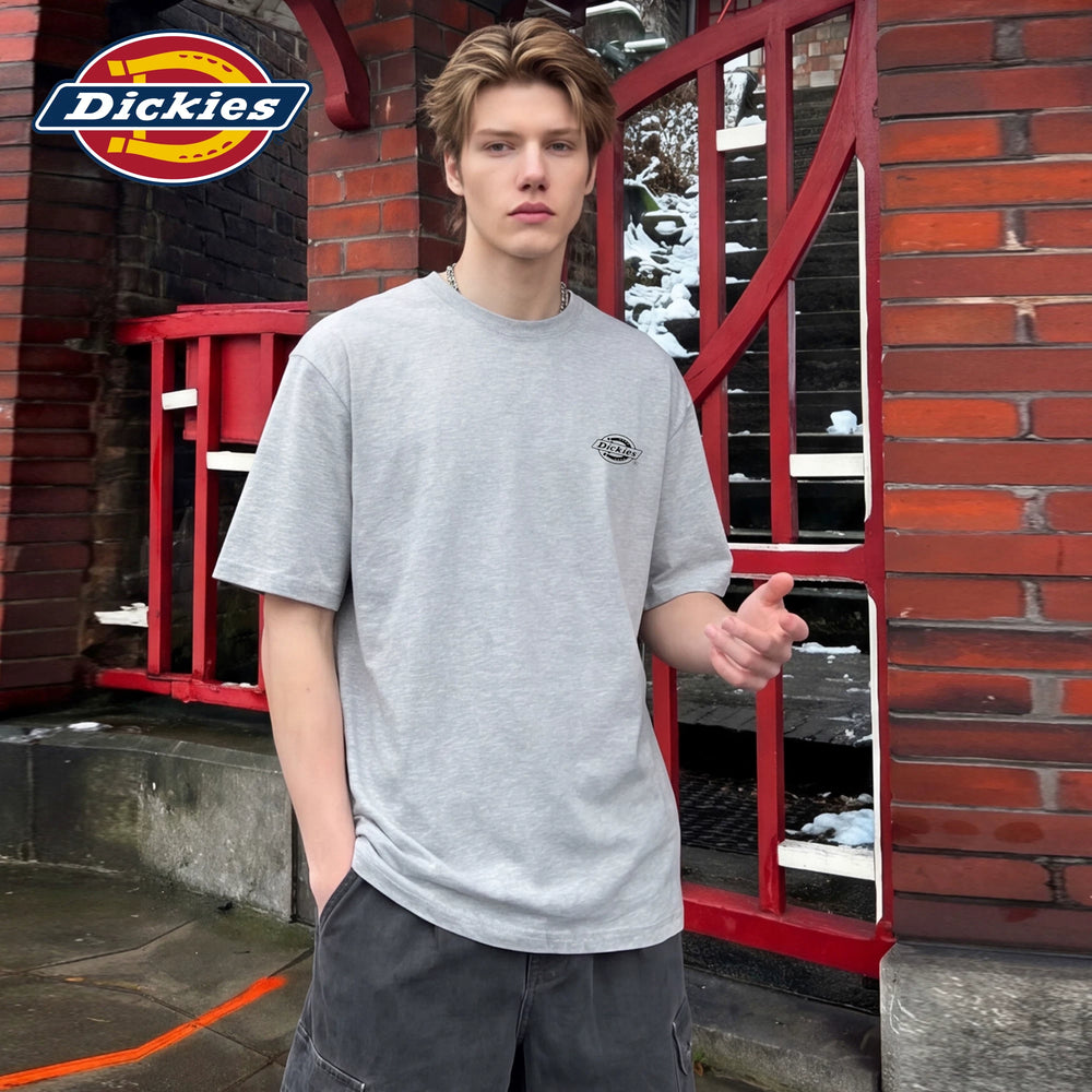 Dickies Emperor Cool Suitable Cotton Heavy duty Short sleeved T-shirt for Men's Summer Round Neck Trendy Brand Loose and Versatile Couple Top M