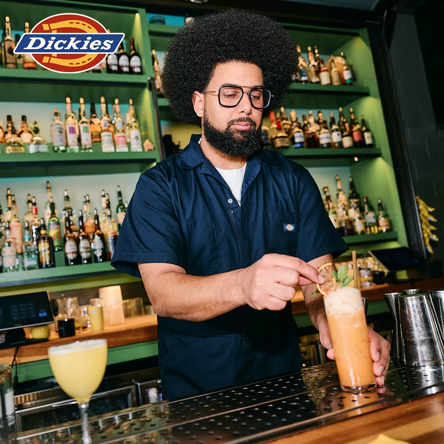 Dickies Cool Autumn workwear casual short sleeved jumpsuit long pants double-sided zipper jumpsuit men's bottoms J