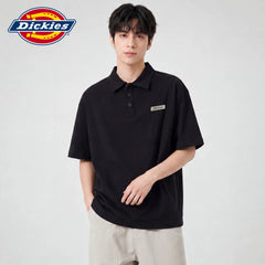 Dickies Cool Summer New Simple Thin Collar Short Sleeve Polo Shirt Men's Breathable Commuter Top Y