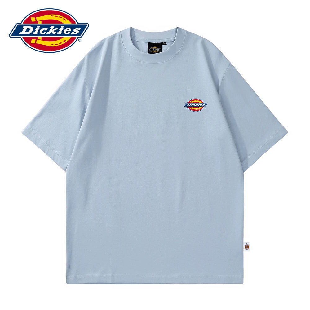 Dickies is suitable for making old LOGO short sleeved T-shirts, thin styles, summer new styles, men's round neck T-shirts, five quarter sleeves, Y