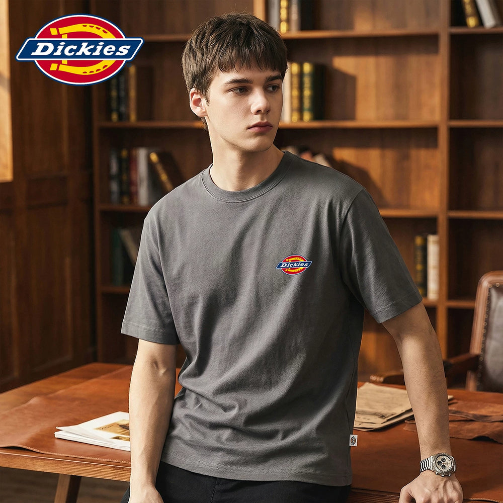 Dickies Cool Summer Thin Classic Small Label Printed Short Sleeve T-shirt for Men's Casual Soft Half Sleeve Shirt Y