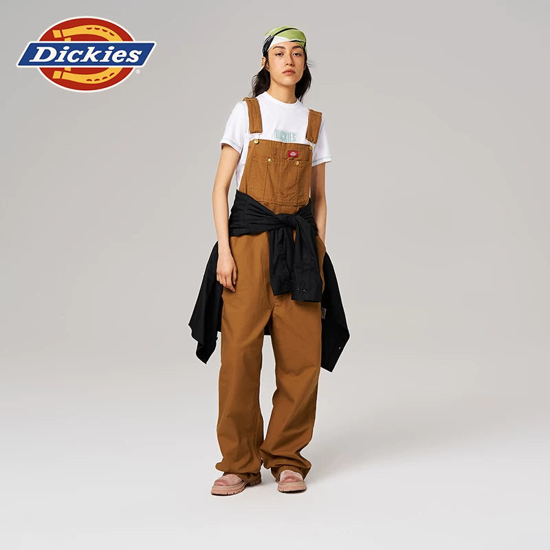 Dickies Cool Spring and Autumn workwear casual overalls jumpsuit jumpsuit canvas fabric men's bottoms J