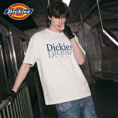 Dickies Emperor Cool Suitable Double layered Color Overlapping Short sleeved T-shirt Men's Summer Cotton Loose Round Neck Half Sleeve Top M