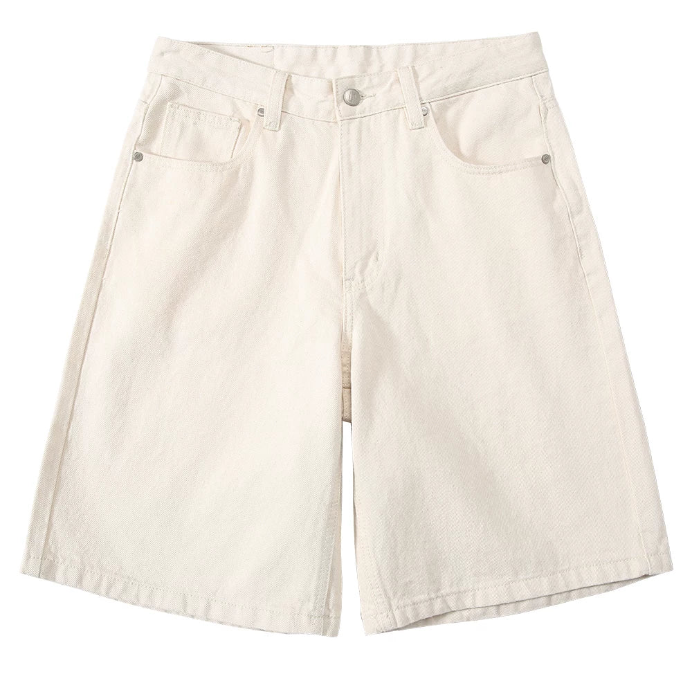 Dickies Cool Summer Casual Denim Shorts Men's Loose Cotton Straight Middle Pants Versatile Five Point Pants M