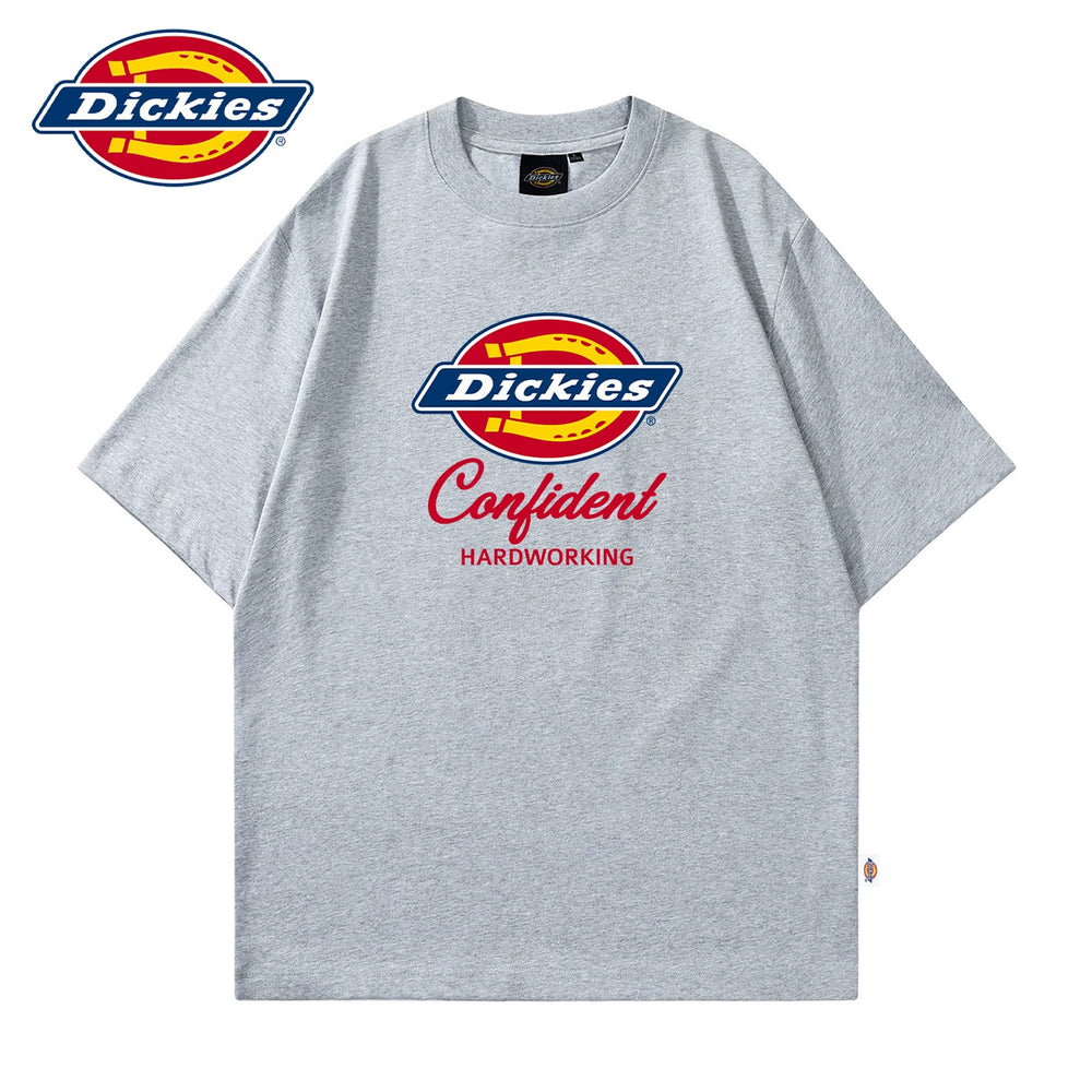 Dickies Cool Summer Thin Short Sleeve T-shirt Couple's Letter Printed Half Sleeve Loose Round Neck Top Y
