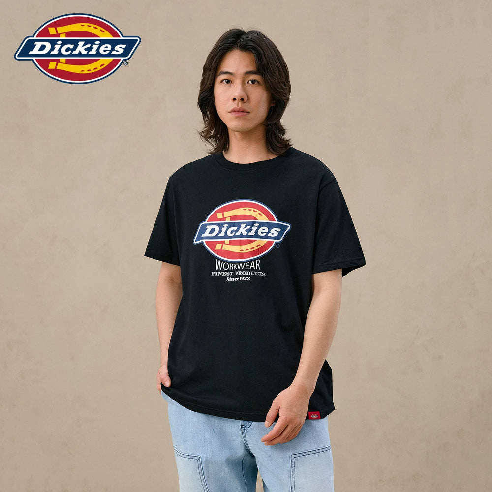 Dickies Cool 26 Spring/Summer New Product Large Logo Printed Cotton Comfortable Round Neck Short Sleeve T-shirt Men's Style J