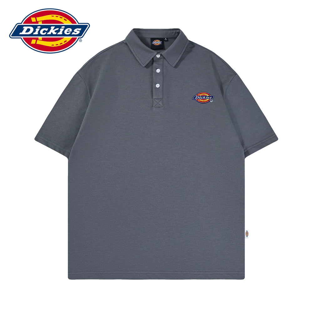 Dickies Emperor Cool Suitable Men's New Trendy Short sleeved Polo Shirt Summer Thin Style Contrast Splicing Collar Top Y